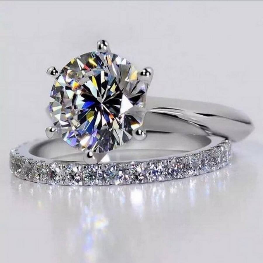 توينزات ذهب ابيض , موديلات توينزات الماس لاحلى عروسه 2021